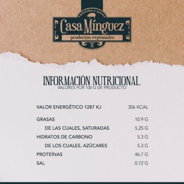 Nutricionales - Cecina Asturiana - Casa Mínguez