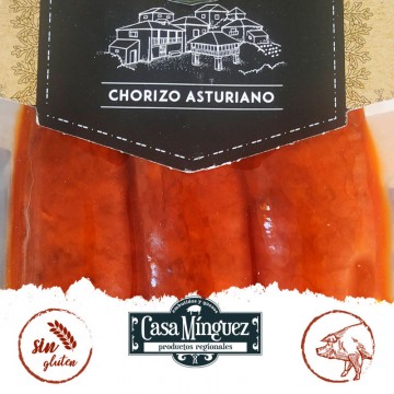 (3 unidades) - Chorizo dulce asturiano - Casa Mínguez